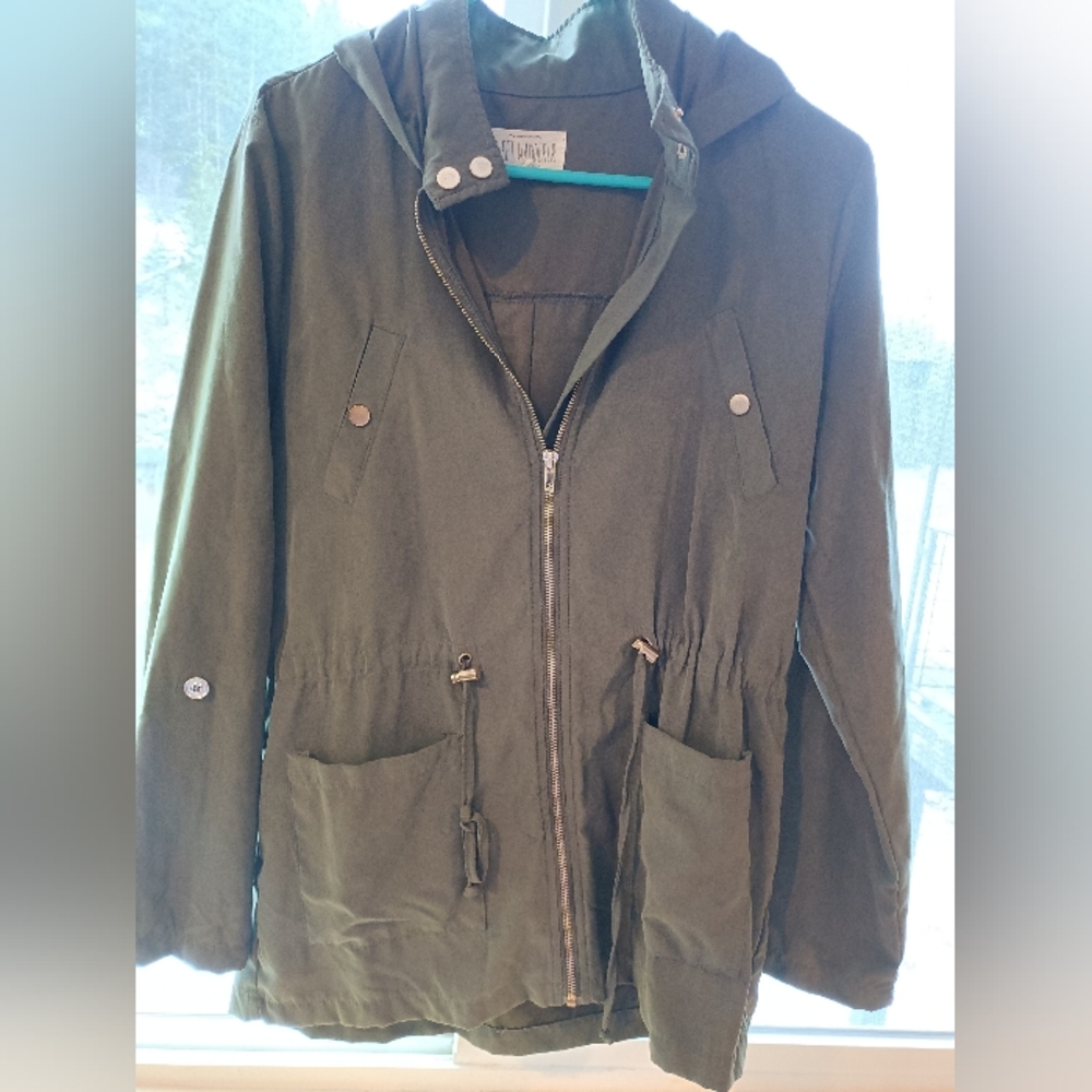 Sweet Wanderer Olive Hooded Jacket